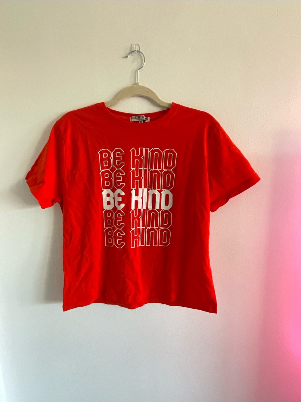 Be Kind Short Sleeve Tee - Red - Mure & Grand